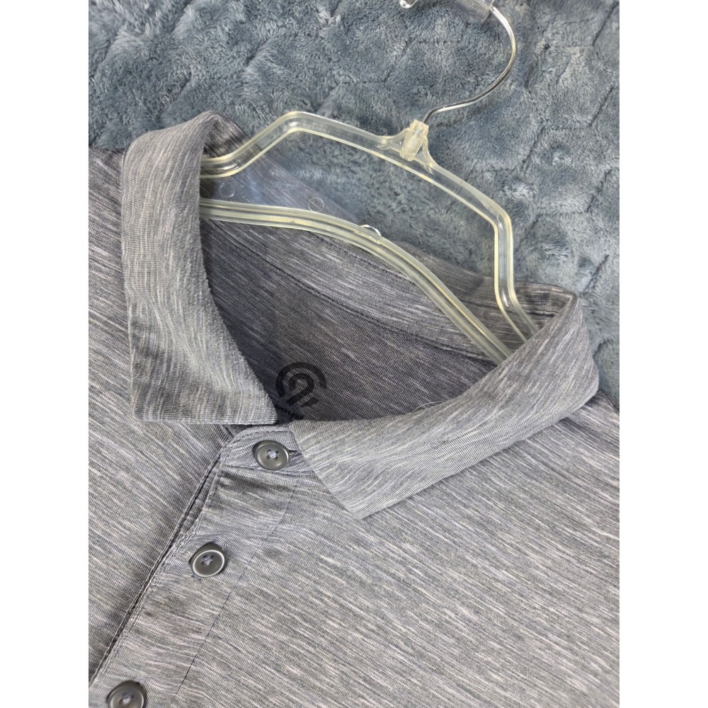 Champion C9 Mens XL Gray Space Dye Performance Polo Shirt Golf Activewear